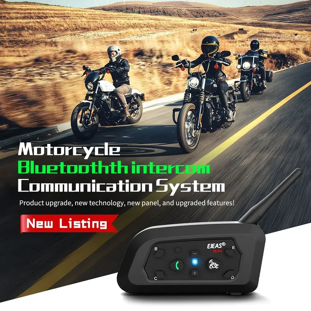 EJEAS Only Official Oversea Store V6PRO+ Motorcycle Intercom Helmet Bluetooth5.1 - Image 8