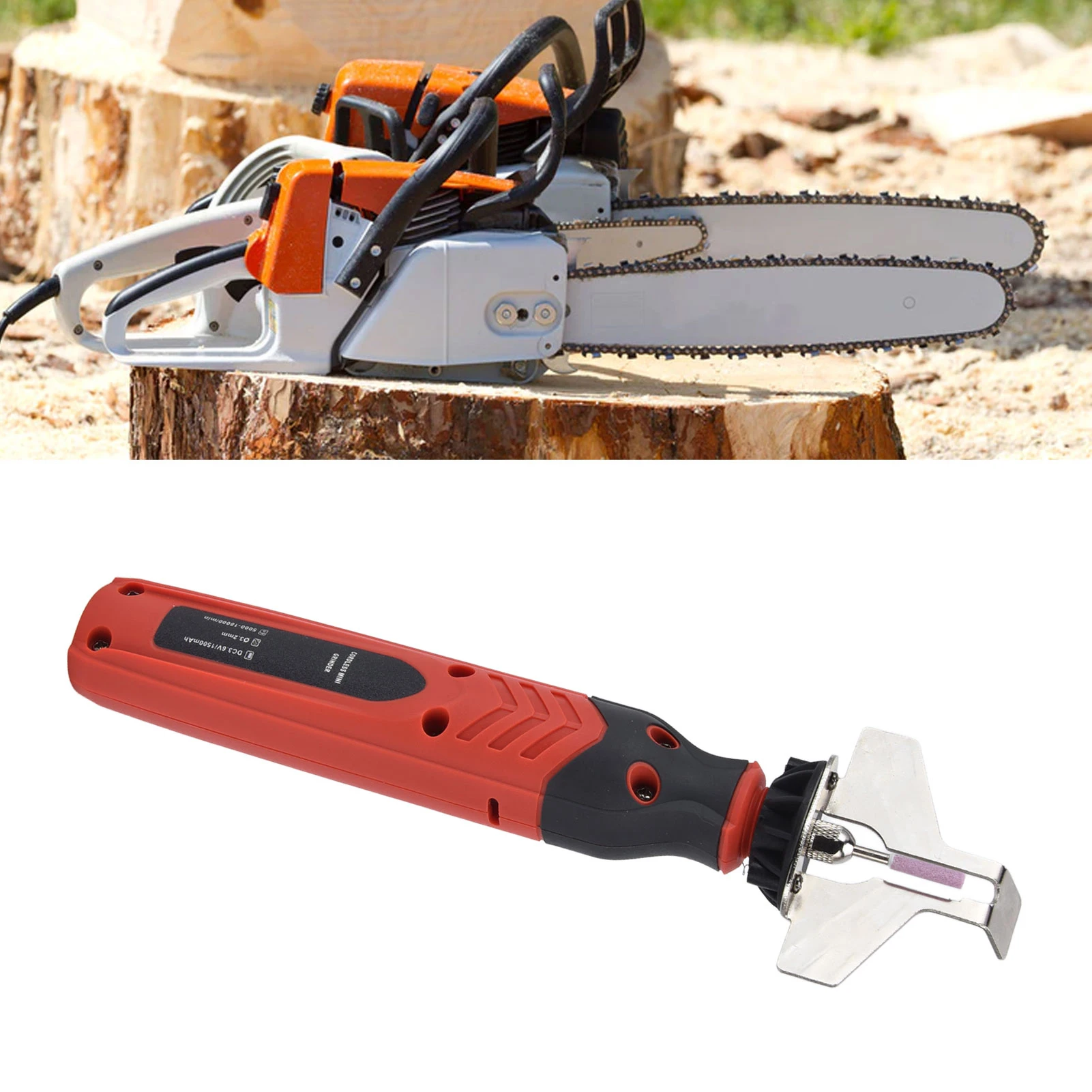 Chain Saw Sharpen Tool Set DC3.6V Cordless Saw Sharpener Kit Handheld - Image 2