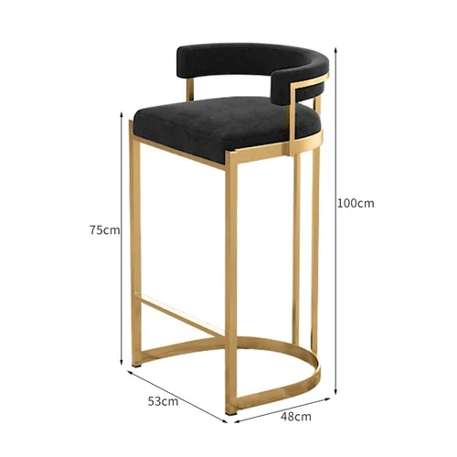 High Make Up Modern Bar Stools Luxury Party Gaming Library Computer Patio Bar Stool Set Saloon Party Sgabello Cucina Furniture - Image 15