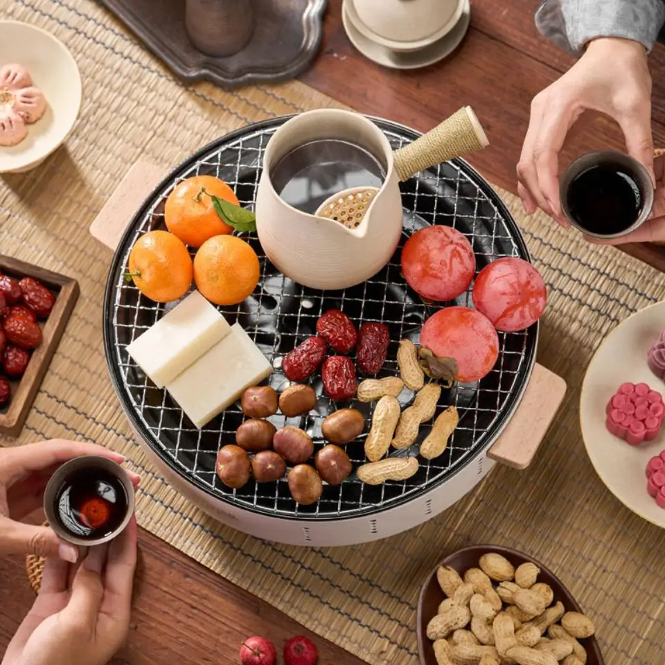 Barbecue Grill Charcoal Stove Heat-insulating BBQ Stove Split Barbecue Rack Barbecue Grilled Meat Fried Steak Stove - Image 4