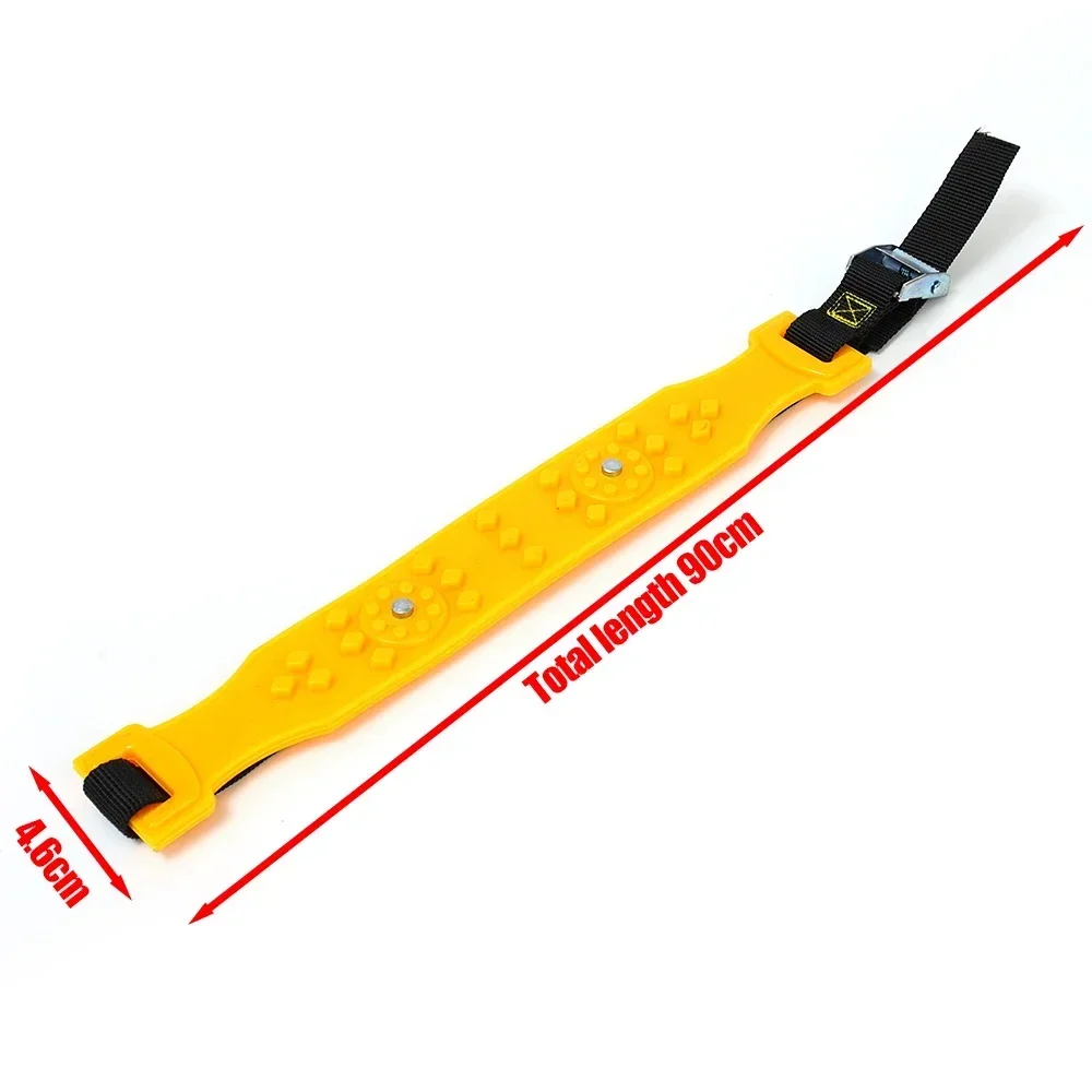 Car Snow Chains Winter Auto Motorcycle Bicycle Tire Anti-skid Bull Tendon Steel Nail Chain Adjustable Length Car Emergency Tools - Image 8