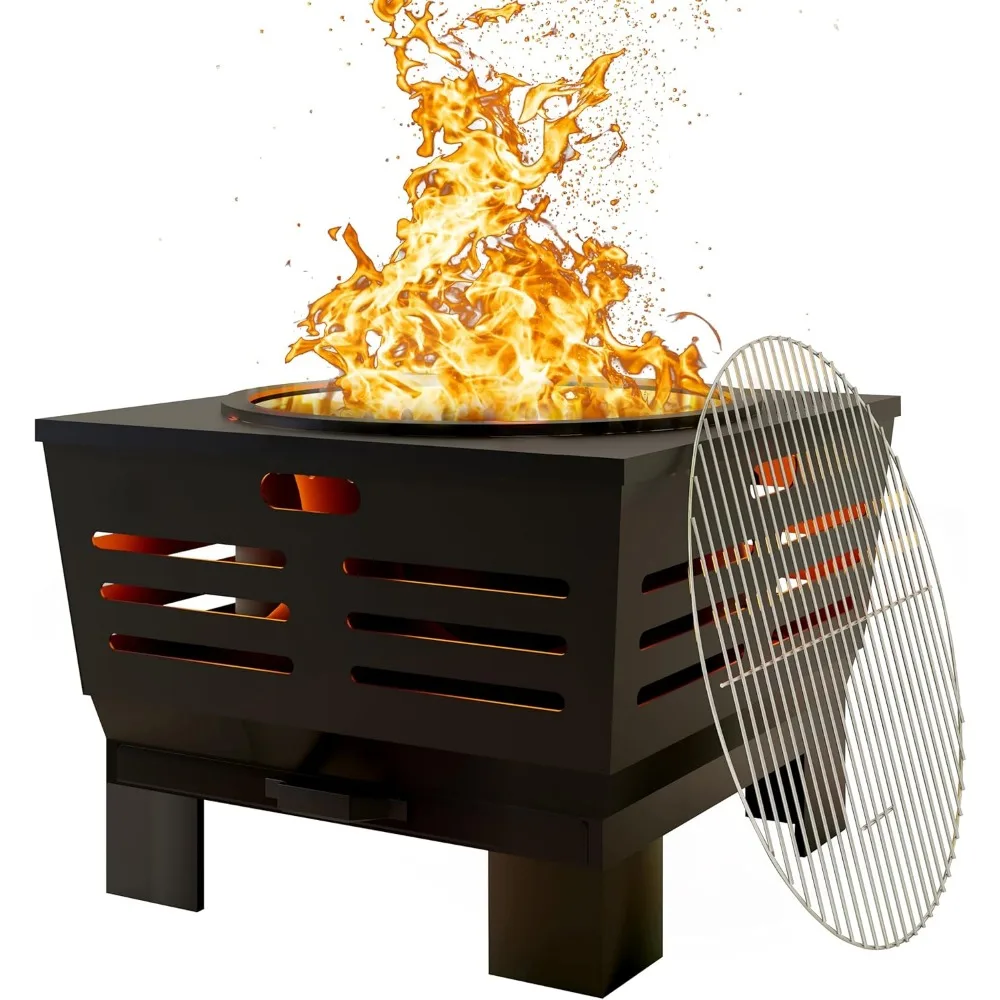 Stove Bonfire with Stand,Smokeless Fire Pit | Wood Burning Firepit with Ash Pan - Image 4