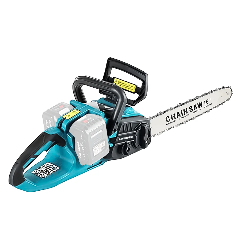 16 Inch Brushless Chainsaw, Cordless Electric Wood Cutting Garden Pruning Power Tools For Makita 18V Battery - Image 2