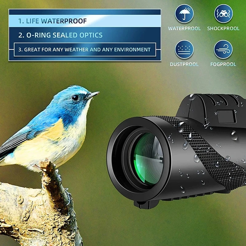 Portable Zoom HD 5000M Telescope Folding Long Distance Mini Powerful Telescope - Image 3