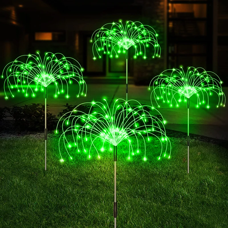 Blue Solar LED Firework Pathway Lights - Image 11