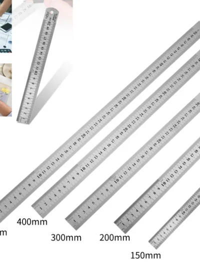 Stainless Steel Metal Straight Ruler Precision Double Sided Precision Measuring Tool