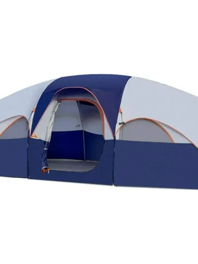 Tent 8 Person Camping Tents, Weather Resistant Family Tent,  Divided Curtain for Separated Room, Portable with Carry Bag