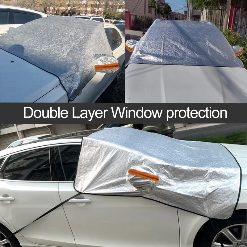 Front Windshield Sun Rain Dust Frost Guard Auto Snow Protection Artifact - Image 4