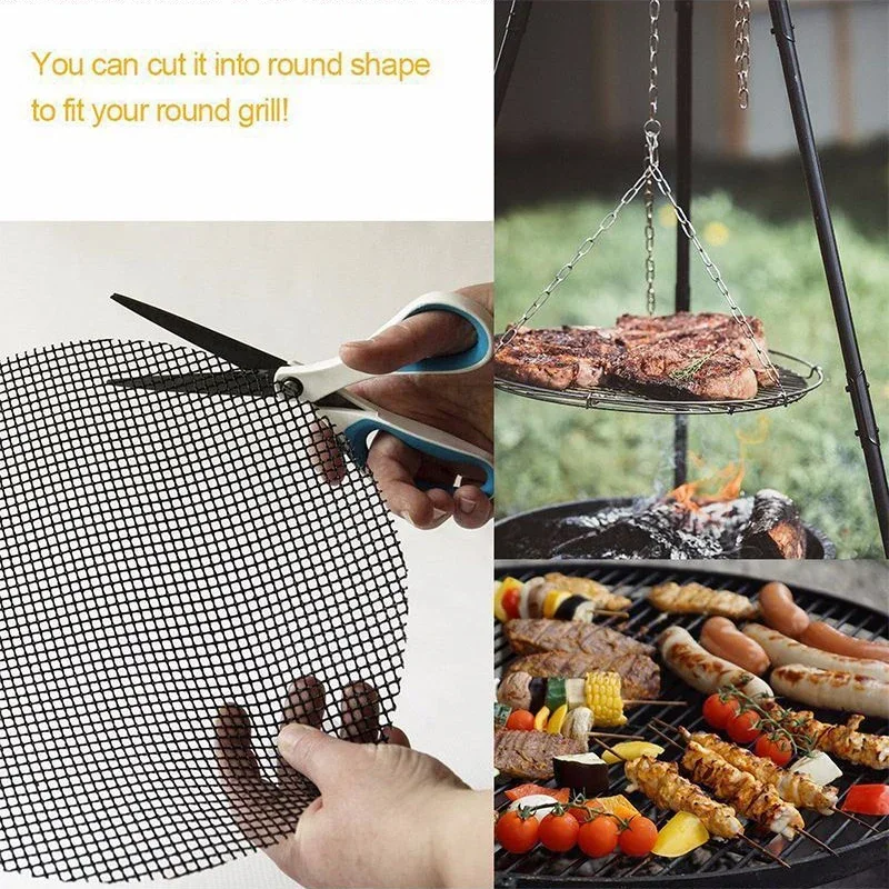 Non-stick Barbecue Grilling Mat Replacement Mesh Wire - Image 3