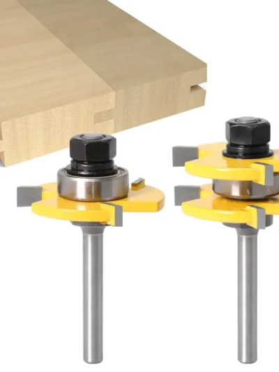 2PCS Woodworking Milling Cutter 3 Teeth