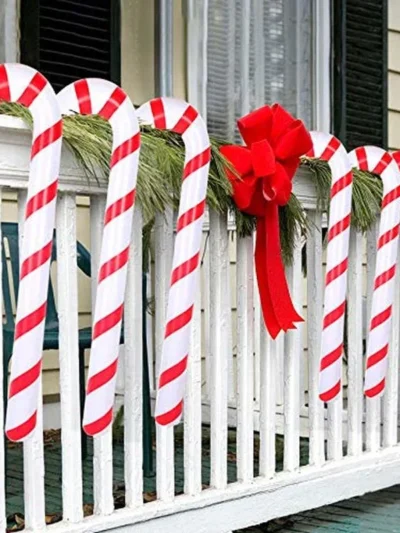 90cm Inflatable Christmas Candy Cane Stick Balloons Outdoor