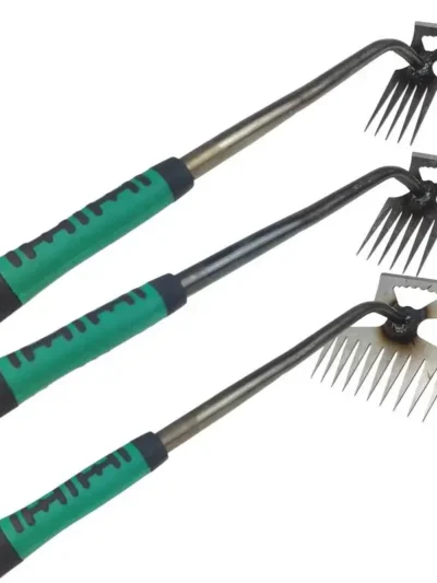 2 In 1 Manual Weeds Remover Tool Grass Rooting Loose Garden Gardening Puller Removal Weeding Tool for Garden Lawn Yard