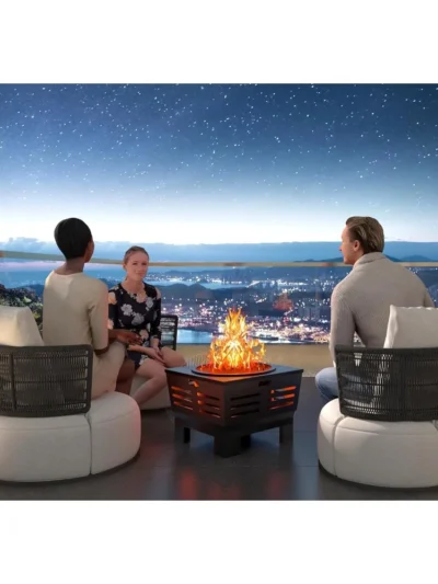 Stove Bonfire with Stand,Smokeless Fire Pit | Wood Burning Firepit with Ash Pan