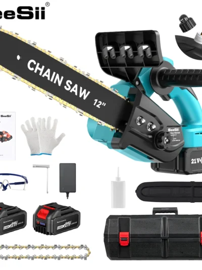 12 Inch Brushless Chainsaw Cordless Electric, Wood Cutting Garden Pruning Saw Power Tools For Makita 18v Battery