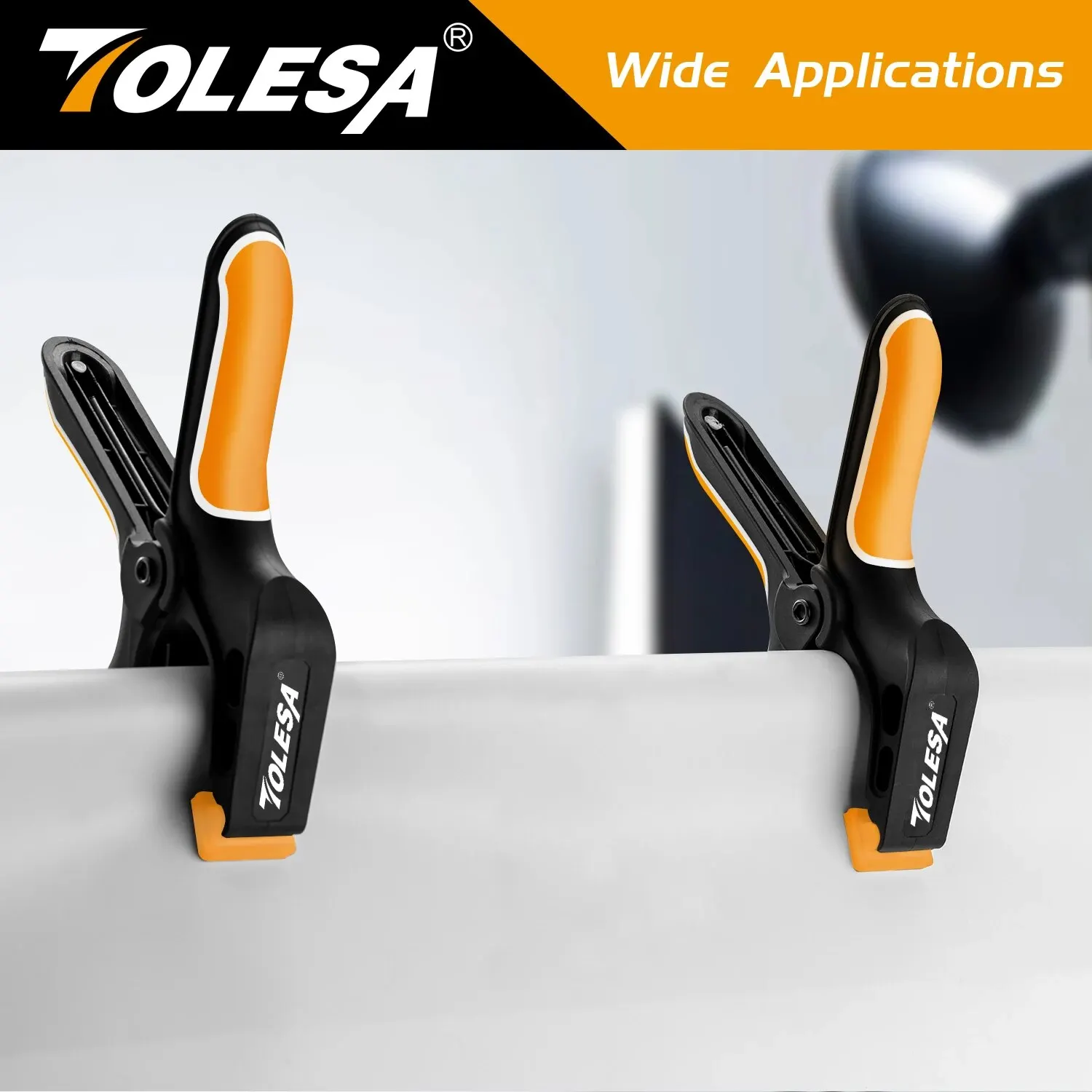 TOLESA 7" Spring Clamps Heavy Duty 4PCS Large Plastic Clamps - Image 12