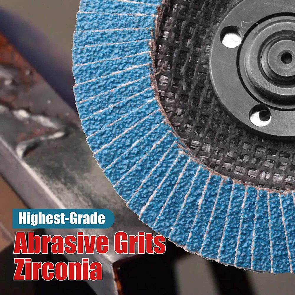 2/5/10pcs Flap Discs 115mm T27 Zirconia Grinding Wheels 40/60/80/120 Grit Professional Flap Discs Sanding For Angle Grinder - Image 22