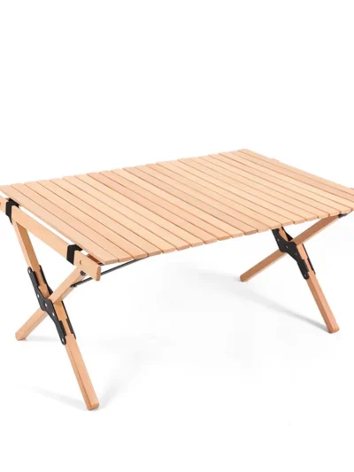 Camping Table Portable Picnic Table With A Carry Bag And Low Height Outdoor Foldable Wooden Table
