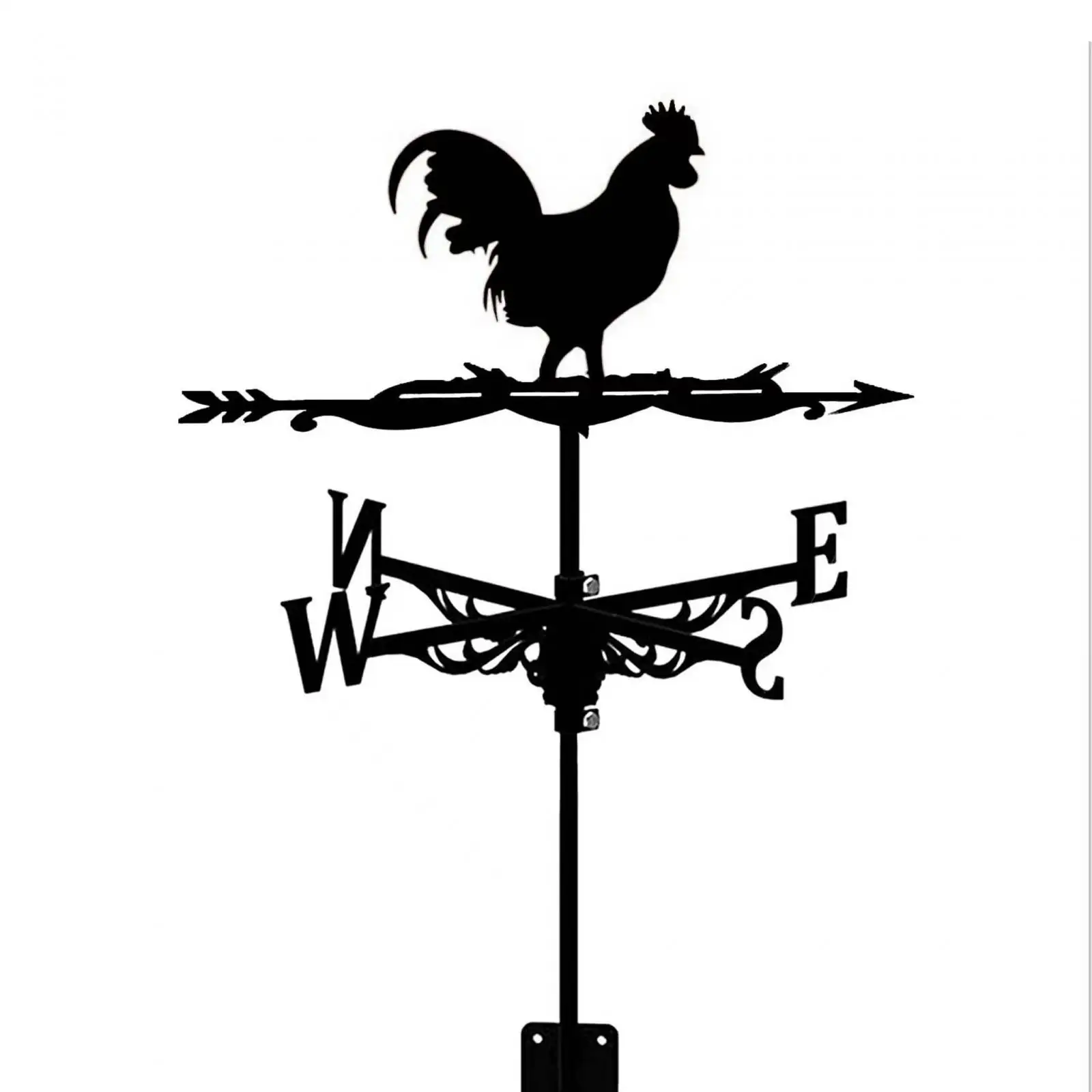 Stainless Steel Rooster Weathervane Weather Vanes Outdoor Garden Yard Farm Barn Ornament Roof Wind Spinner Indicator Wind Vane - Image 8