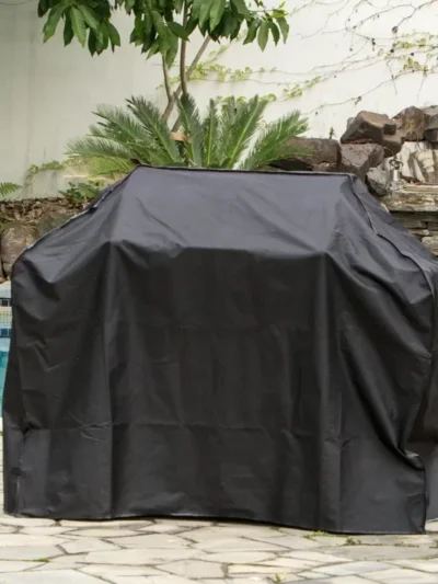 BBQ Cover Outdoor Dust Waterproof Weber Heavy Duty Charbroil Grill Cover Rain Protective Outdoor Barbecue Cover Round Bbq Grill