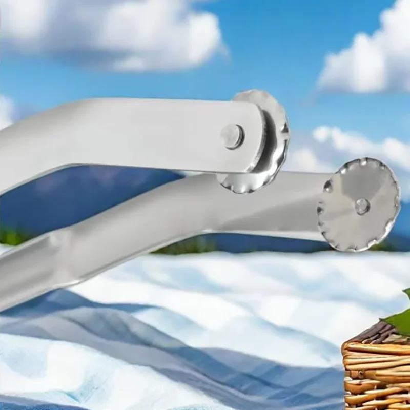 Sausage BBQ Tongs for Grill Heavy Duty, Long Grill Tongs for Outdoor Grill, Flipping Barbecue Tongs for Cooking Sausage - Image 4