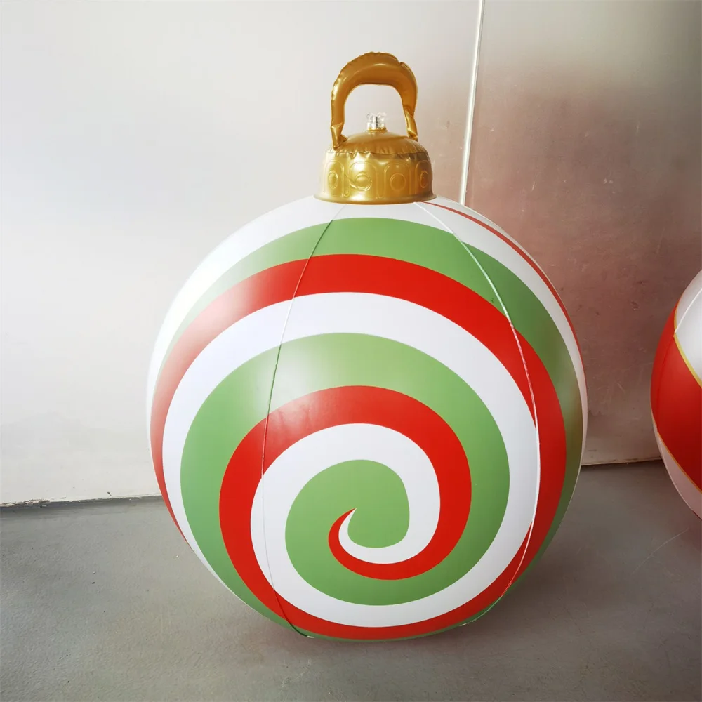 60cm Inflatable Christmas Balls PVC Giant Big Large Balloon Outdoor Decorations - Image 8