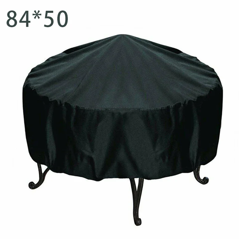 Fire Pit Cover Round Brazier Stove Cover Waterproof Windproof Sun Protection For Outdoor Garden Furniture Sets Muebles De Jardín - Image 8