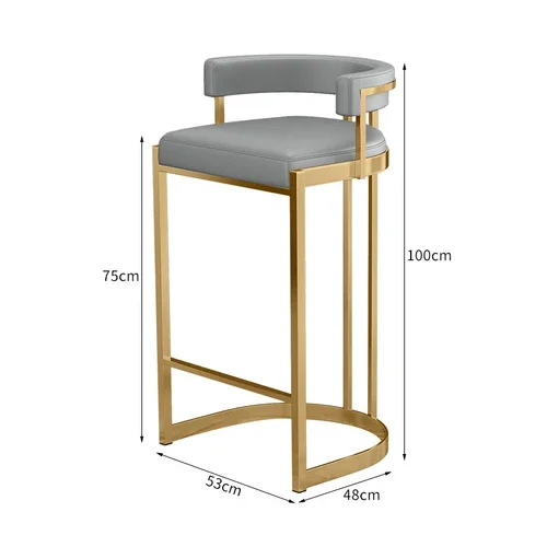 High Make Up Modern Bar Stools Luxury Party Gaming Library Computer Patio Bar Stool Set Saloon Party Sgabello Cucina Furniture - Image 9
