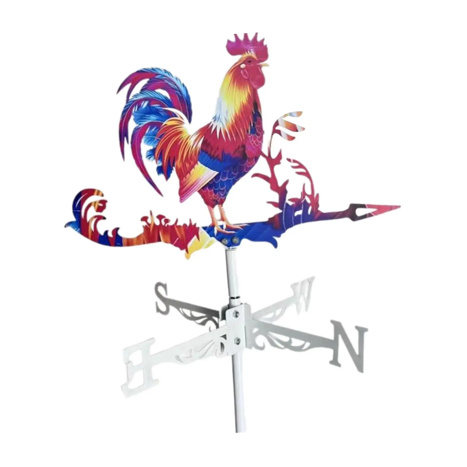 Stainless Steel Rooster Weathervane Weather Vanes Outdoor Garden Yard Farm Barn Ornament Roof Wind Spinner Indicator Wind Vane - Image 7