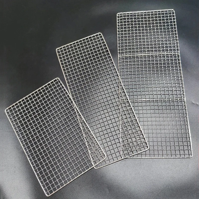 BBQ Grate Mesh Net Barbecue Grill Grate Grid Stainless Steel Japanese Korean Kitchen Supplies Outdoor Picinic Tools - Image 5