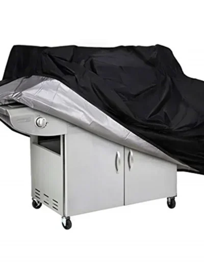 Waterproof BBQ Cover Grill Cover Anti Dust Rain Gas Charcoal Electric Barbeque Garden Grill Protection Outdoor 4 Sizes Black BLK