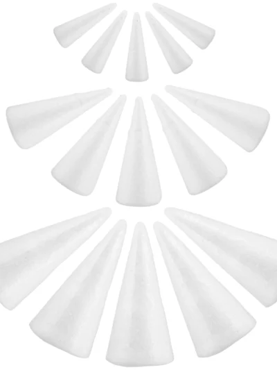 15 Pcs Christmas Tree Foam Cones for DIY Outdoor Decor