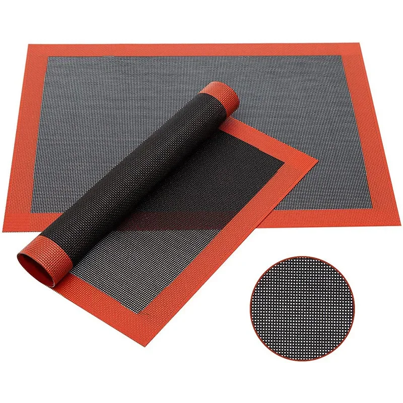 Silicone Grill Mat 30X40cm Baking Tray Breathable BBQ Cookie Bread Mat Oven Microwave High Temperature Baking Kitchen Tools - Image 5