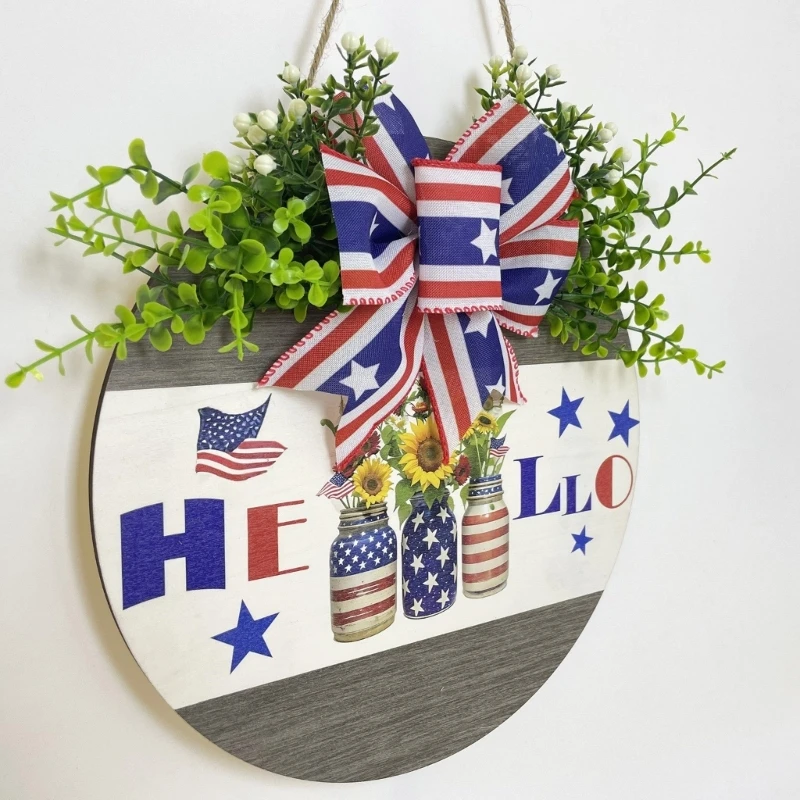 Christmas Wreath with Hello Sign for Indoor and Outdoor Decorations - Image 3