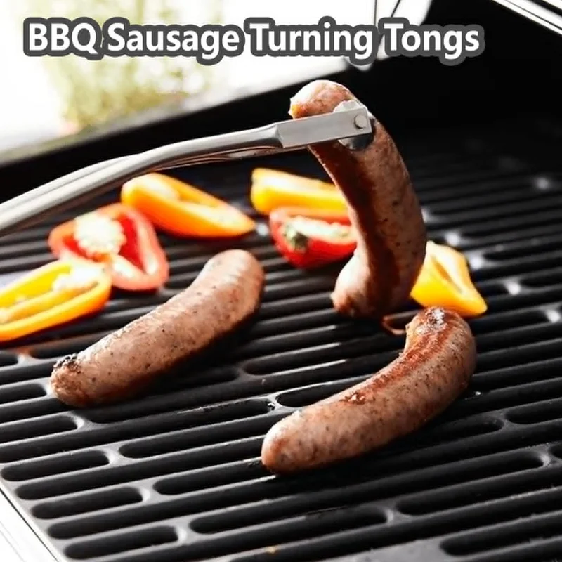 Heavy Duty Sausage BBQ Tongs for Grill