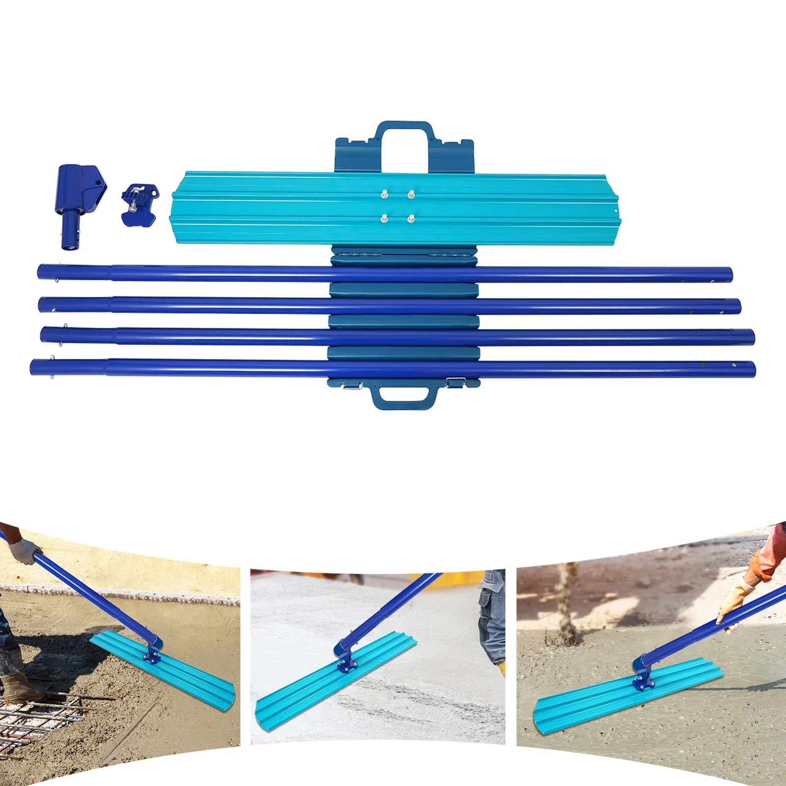 Trowel Concrete Kit Corrosion-Proof Concrete Smoothing Tool Set Effortless Cleaning Adjustable Bracket for Cement Work - Image 3