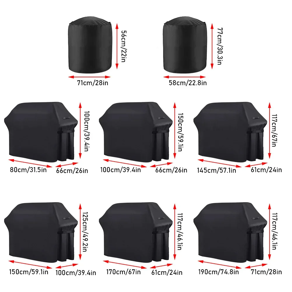 Waterproof Weber Heavy Duty Charbroil BBQ Cover Rain Protective - Image 4