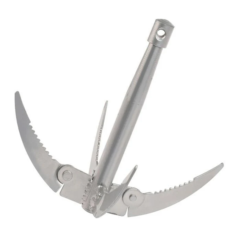 Outdoors Grappling Hook Survival Tool With Rope Folding Boats Anchor - Image 13