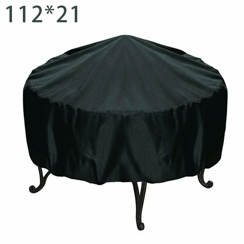 Fire Pit Cover Round Brazier Stove Cover Waterproof Windproof Sun Protection For Outdoor Garden Furniture Sets Muebles De Jardín - Image 7