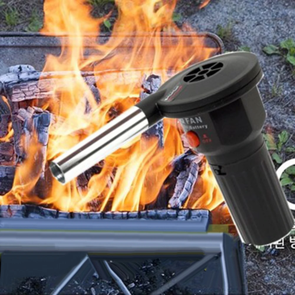 Portable Electric BBQ Fan Air Blower Ignition Tools For Charcoal Grill Fireplace - Image 2