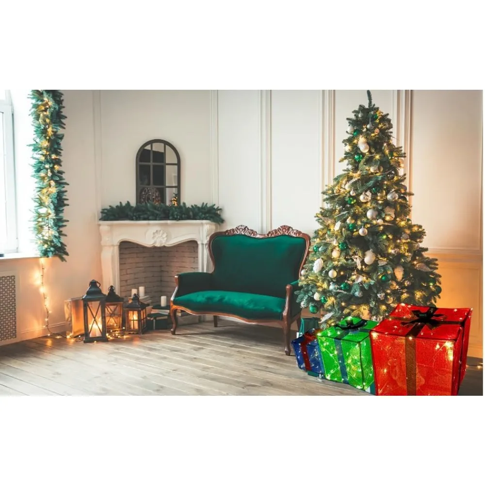Large Realistic Light Up Christmas Boxes with 300 Lights. - Image 4