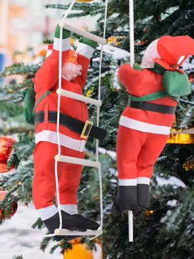 Climbing Rope Ladder Santa Claus Outdoor Home Decor