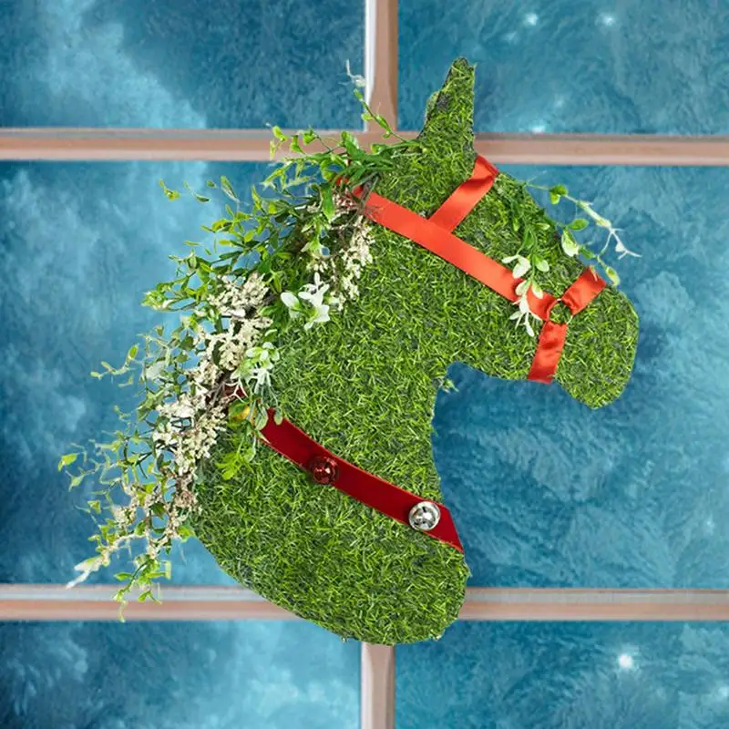 Garland Horse Outdoor Christmas Wreaths For Front Door - Image 3