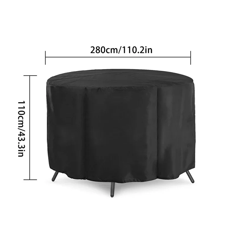 Fire Pit Cover Round Brazier Stove Cover Waterproof Windproof Sun Protection For Outdoor Garden Furniture Sets Muebles De Jardín - Image 6