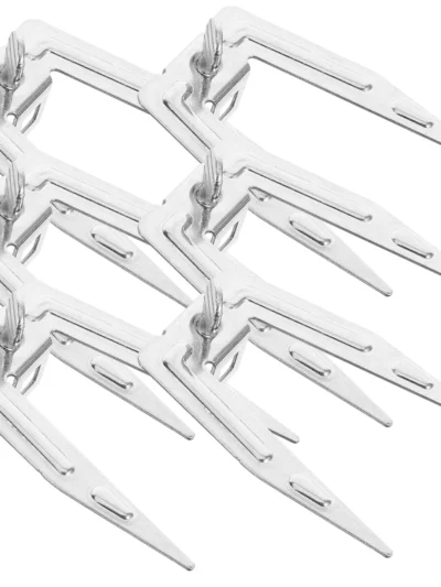 6 Sets Chicken Grilling Supply Airfryers Roasting Fork Rotating Forks Bbq Food Stainless Steel Rack