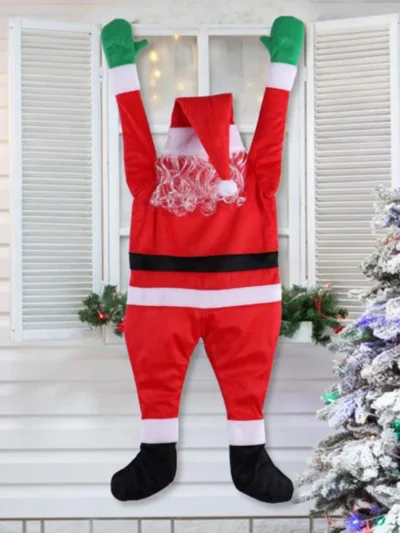 Outdoor Indoor Hanging Climbing Santa Claus Decoration