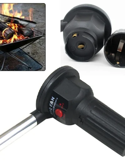 Portable Electric BBQ Fan Air Blower Ignition Tools For Charcoal Grill Fireplace