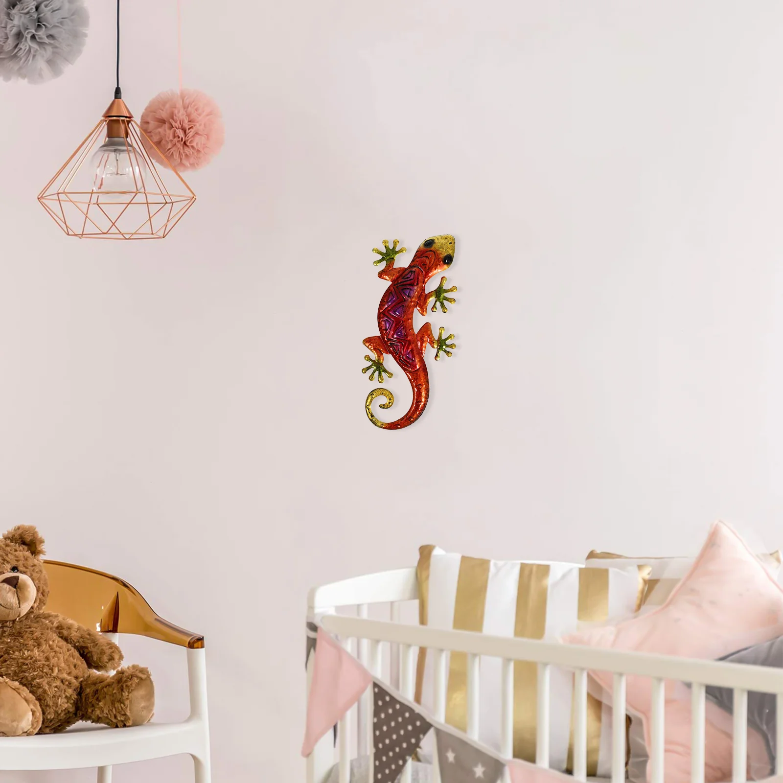 Large Gecko Wall Decoration Metal Garden Outdoor Ornament - Image 3