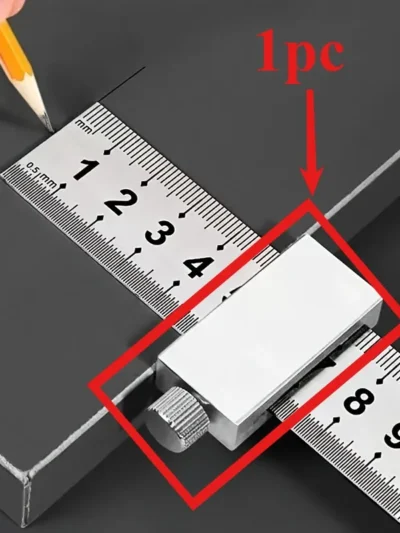Adjustable Steel Ruler Stopper Professional Measuring Tool