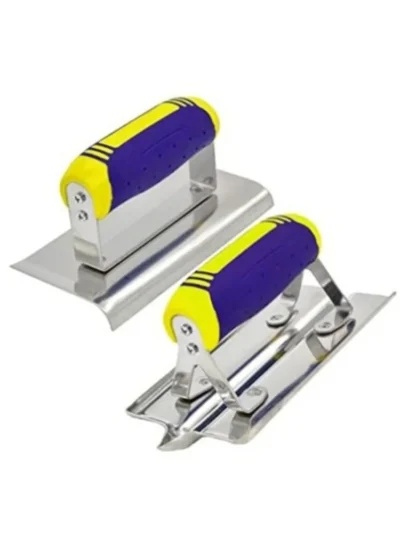 2 pcs Stainless Steel Plastering Trowel Float Flooring Trowel Concrete Groover grout cutter for Corners/sharp corners