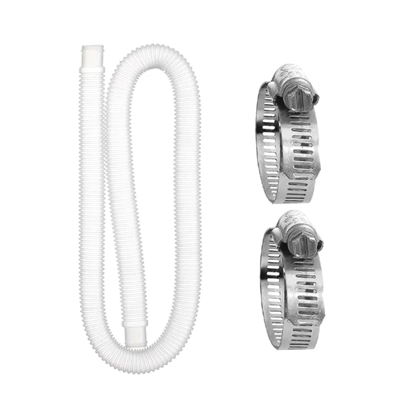 2pcs 1m For Intex 1-1/4 Inch Accessory Hose Above Ground Pool Swimming Pool Pump Blue White Replacement Hose - Image 8